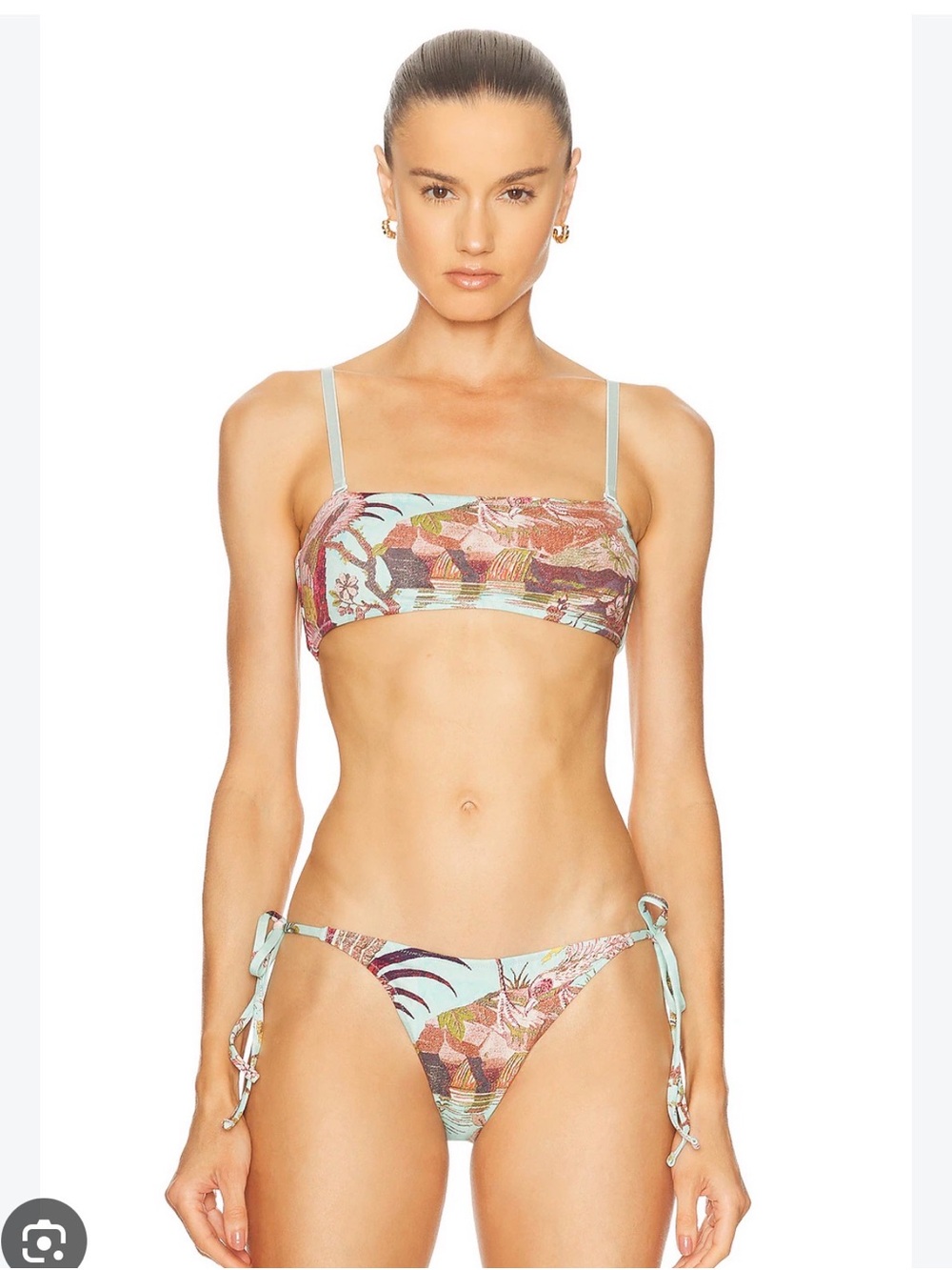 SKIMS Roberto Cavalli Micro Bandeau Fagianella Print Size 2xl